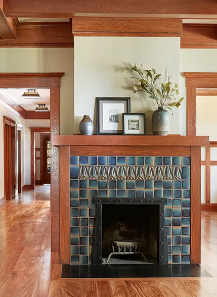 Mira Monte Craftsman Fireplace Remodel by HartmanBaldwin