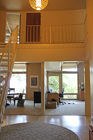 HartmanBaldwin Mid-Century Modern Entry Staircase Before HartmanBaldwin Mid-Century Modern Entry Staircase Before